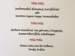 Valentinsmenü 2018